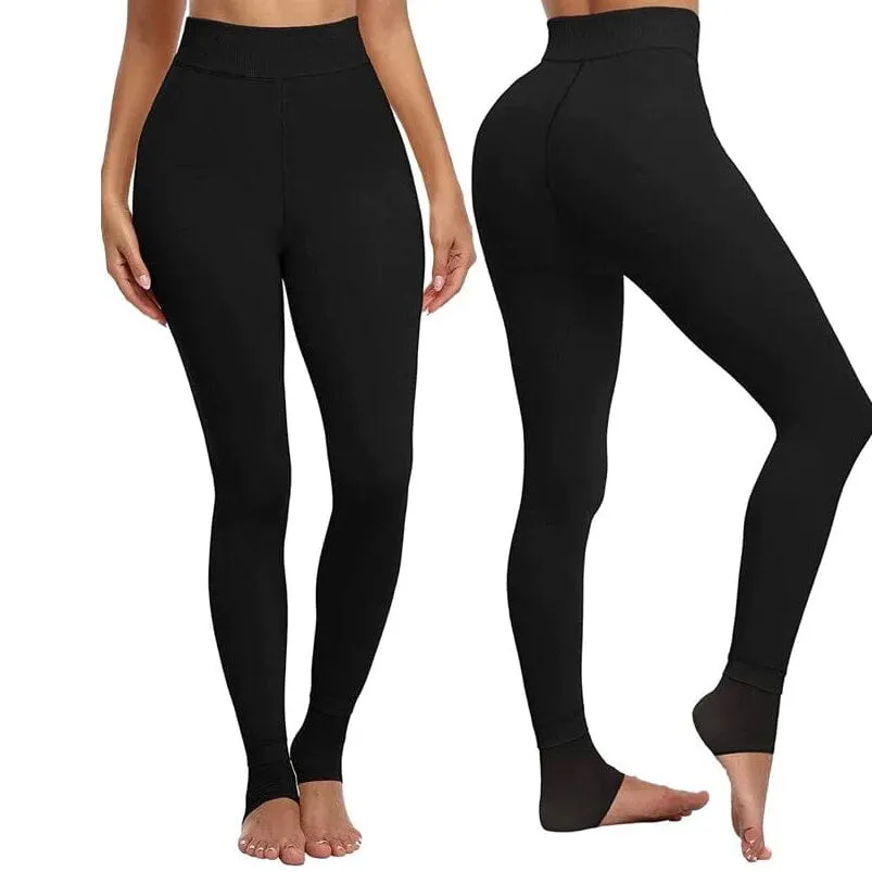 2-Pack: Women’s Fleece Lined High Waist Leggings