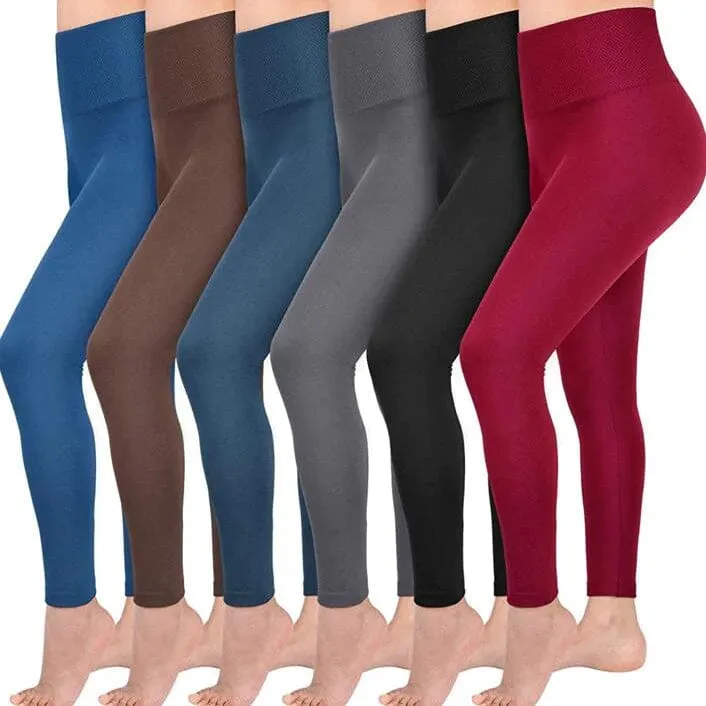 2-Pack: Women’s Fleece Lined High Waist Leggings