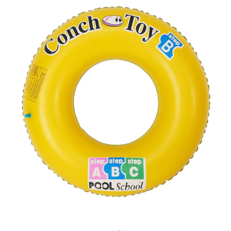 2 PCS Yellow Letters Inflatable Swimming Ring Thickened PVC Adult Water Ring Floating Ring, Size:60