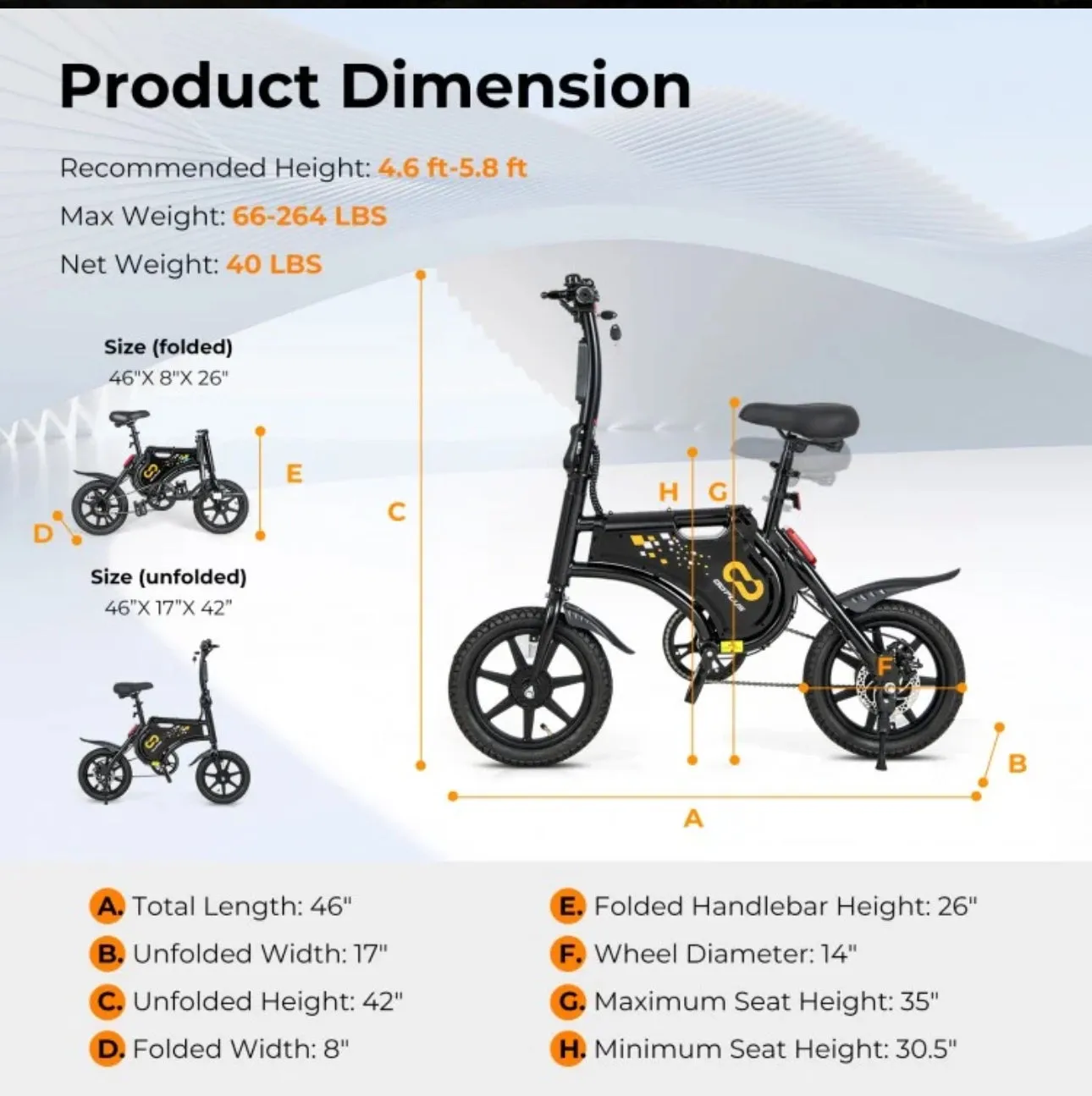 2025 Super Cool Foldable Electric Bike, Bicycle For Adults | 350W Brushless Motor | 36V Battery | Up To 24KPH | Rubber Tires | 3 Riding Modes