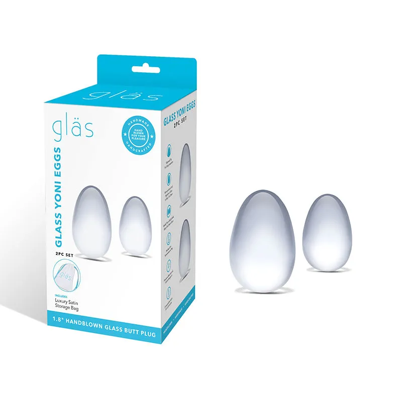 A Pair of Glass Yoni Eggs