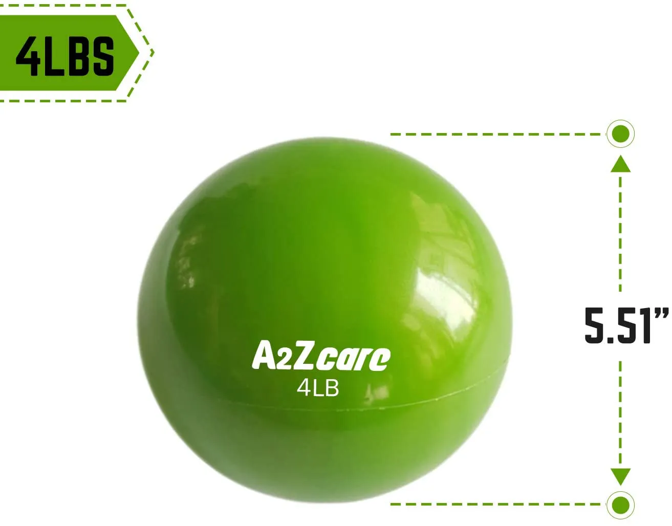 A2ZCARE Toning Ball - Soft Weighted Mini Ball/Medicine Ball