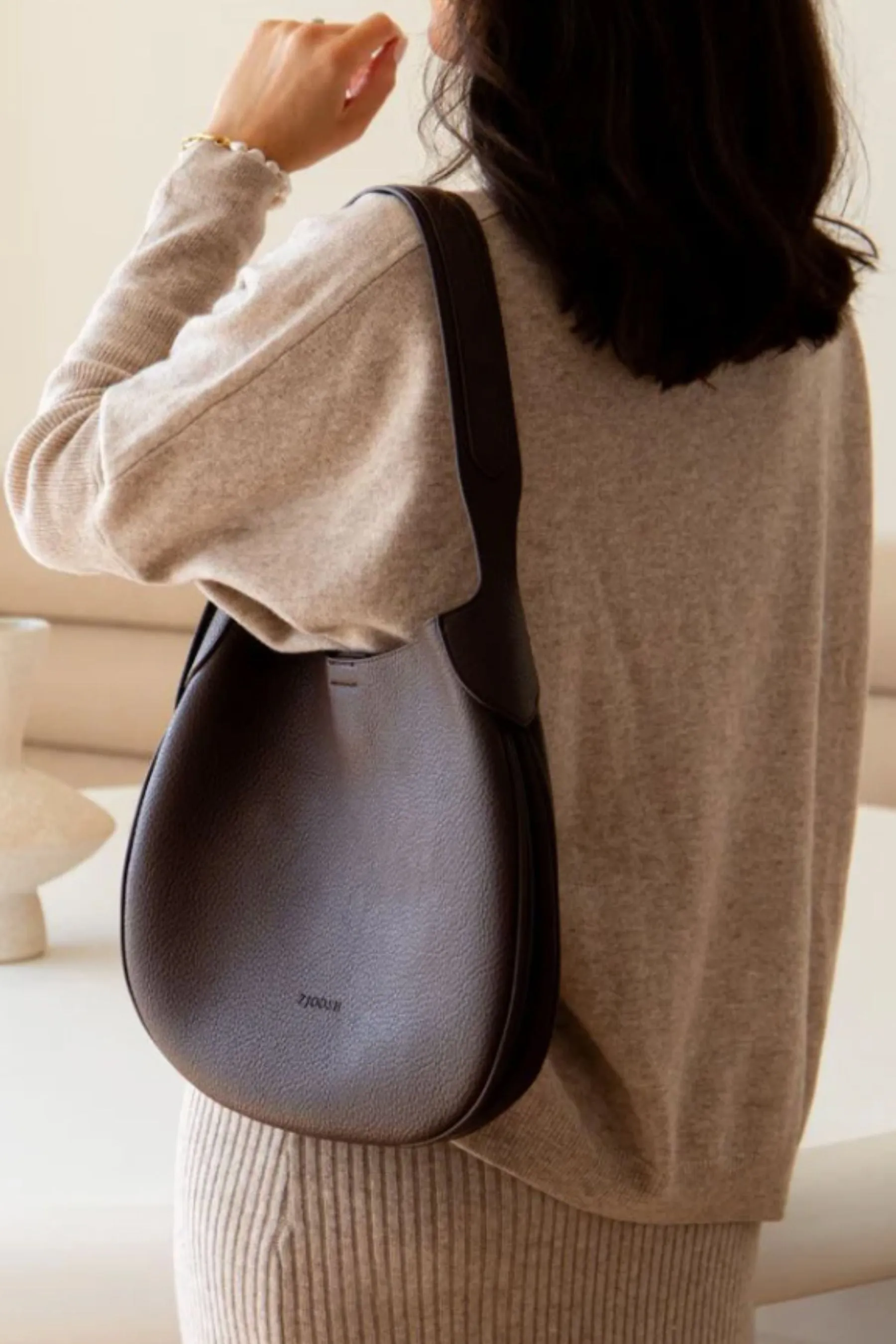 Addison Slouch Tote | Chocolate