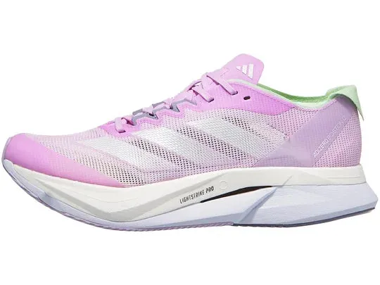 Adidas | Adizero Boston 12 | Women's | Bliss Lilac/Zero Met/Semi Green Spark