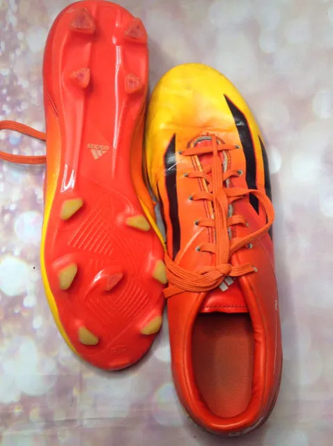 Adidas Orange & Yellow Cleats Szie 7.5