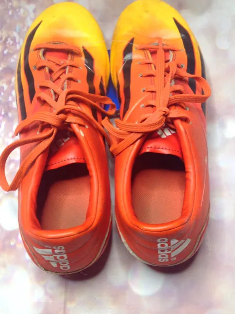 Adidas Orange & Yellow Cleats Szie 7.5