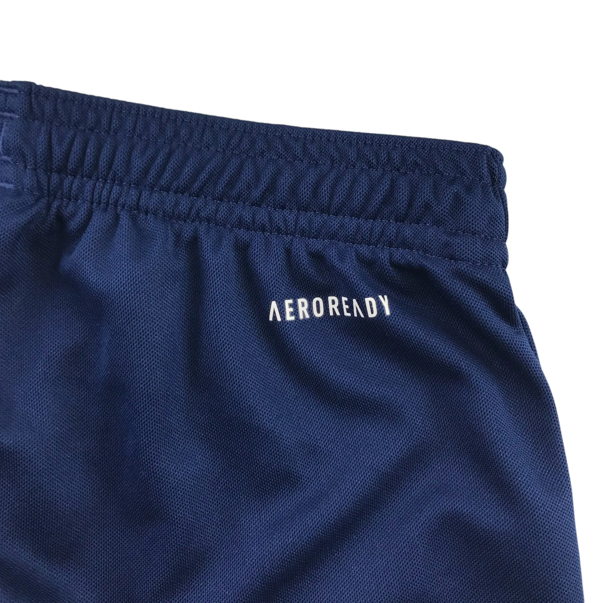 Adidas sport shorts 7-8 years navy blue plain elasticated waistband