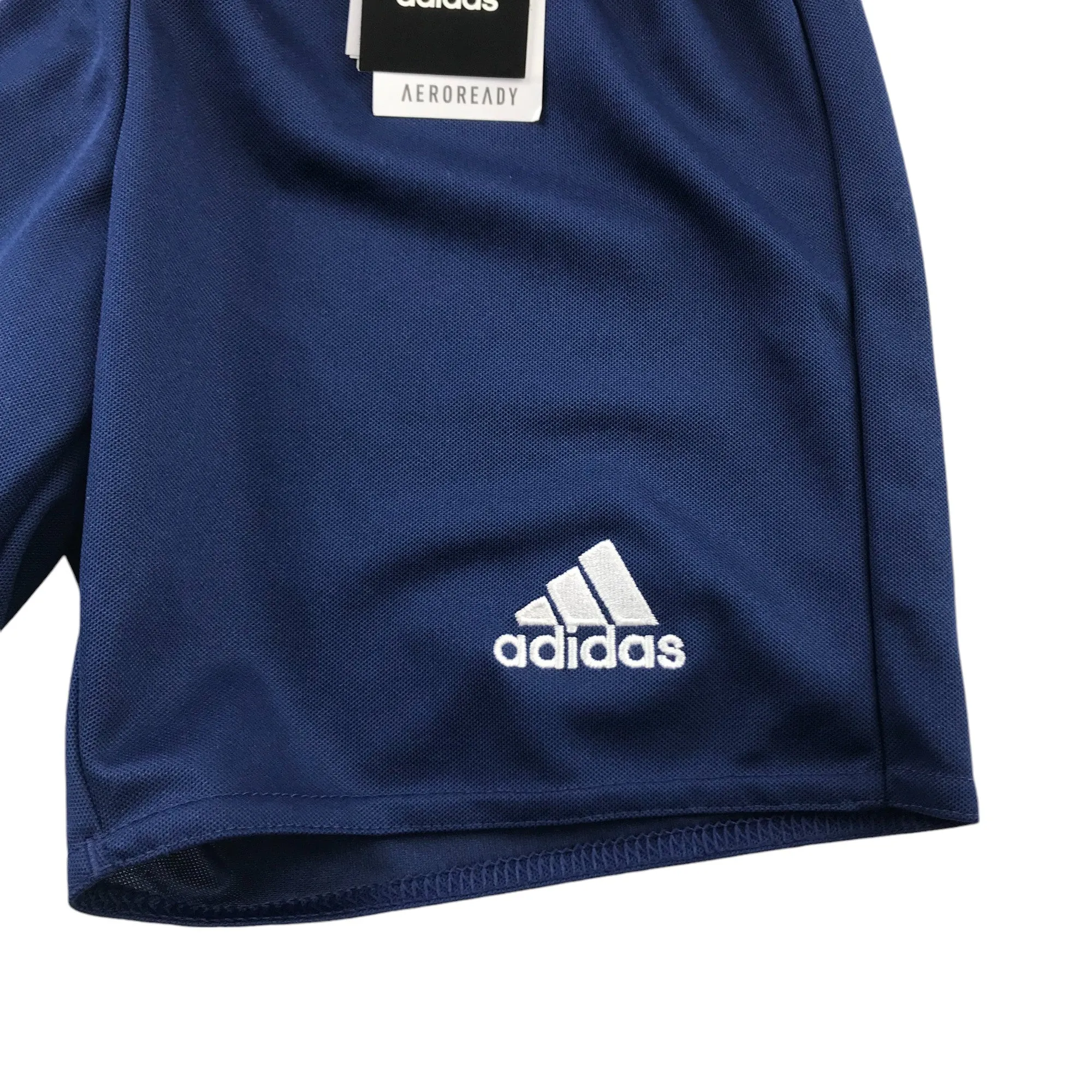 Adidas sport shorts 7-8 years navy blue plain elasticated waistband