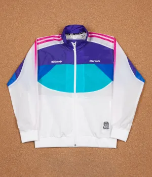 Adidas x Trap Lord Ferg Windbreaker Jacket - White / Energy Ink / Blue / Energy Blue