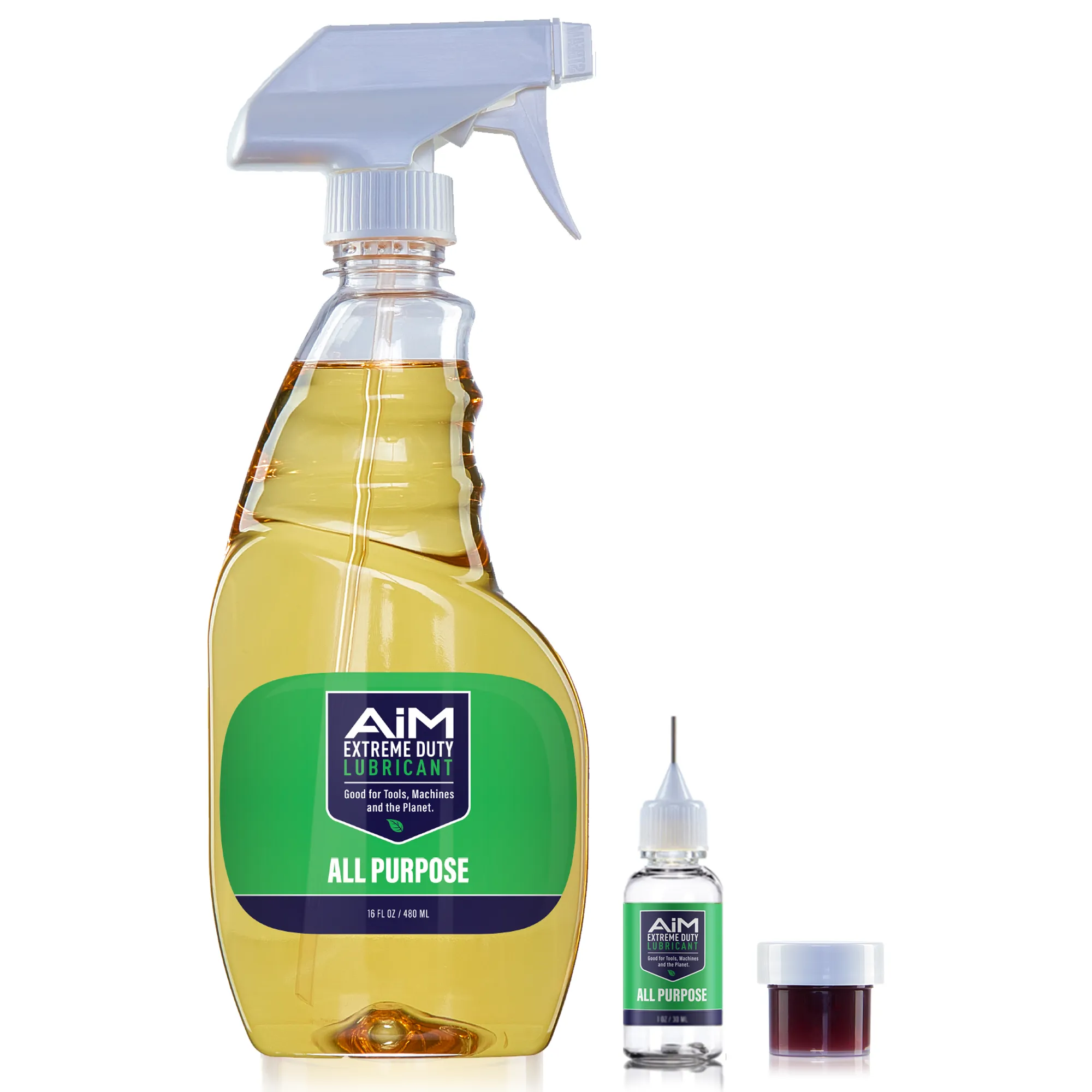 AiM Extreme Duty Lubricant | Exercise Equipment Lube | Medium Kit | 16 oz sprayer   0.25 oz grease   precision bottle