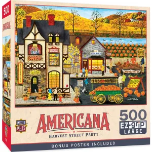 Americana - Harvest Street Party 500 Piece EZ Grip Jigsaw Puzzle