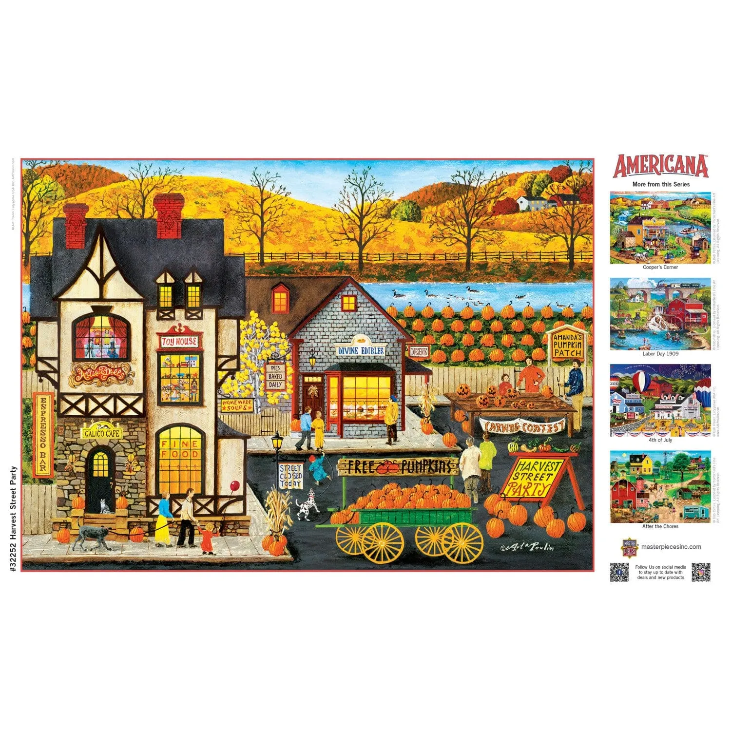 Americana - Harvest Street Party 500 Piece EZ Grip Jigsaw Puzzle