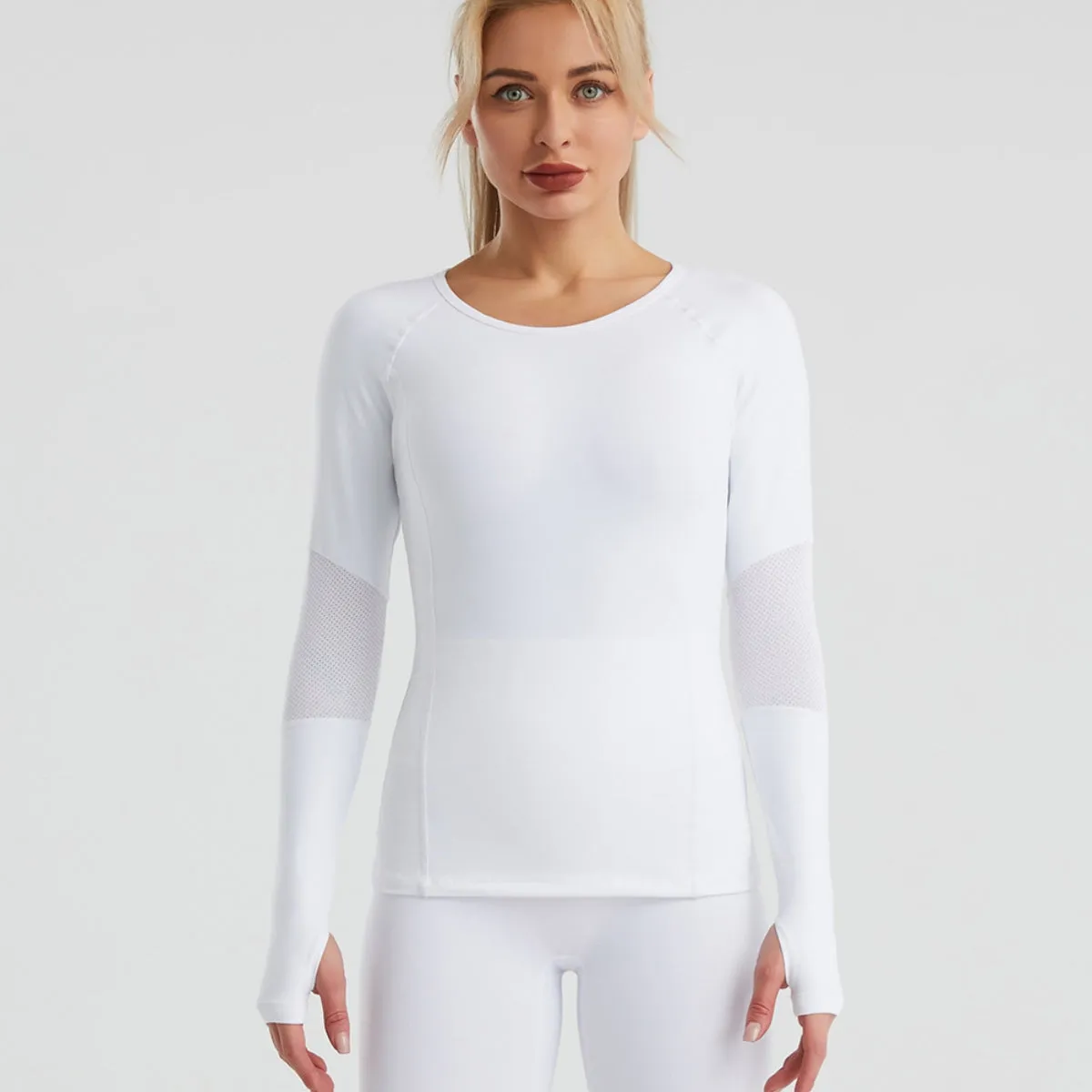 *APP EXCLUSIVE* Long Sleeve Round Neck Sports Top