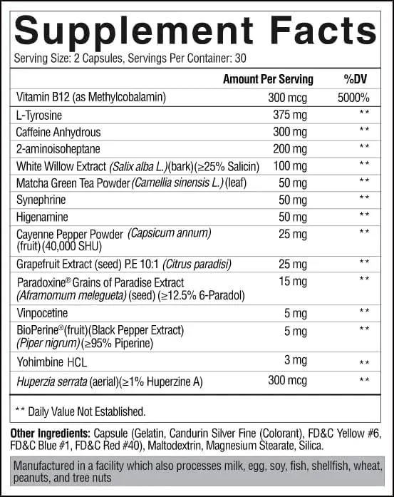 Arsynist extreme fat burner 60 Capsules