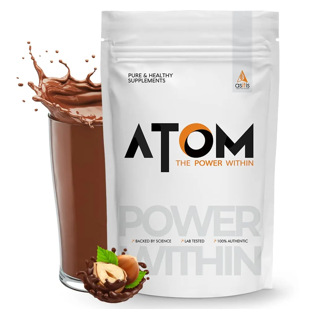 AS-IT-IS ATOM 100% Pure Carb 1kg | For Faster Weight Gains | Reliable Source of Fast Calories |130 Kcal Energy | Hazelnut Flavor