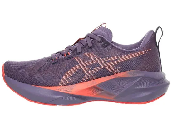 Asics | Novablast 5 | Men's | Greyish Purple/Coral Reef