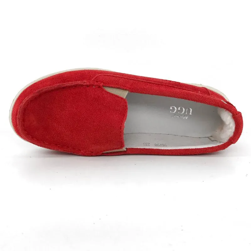 Australian Sheepskin Unisex Casual Flats UGG Moccasin - Red