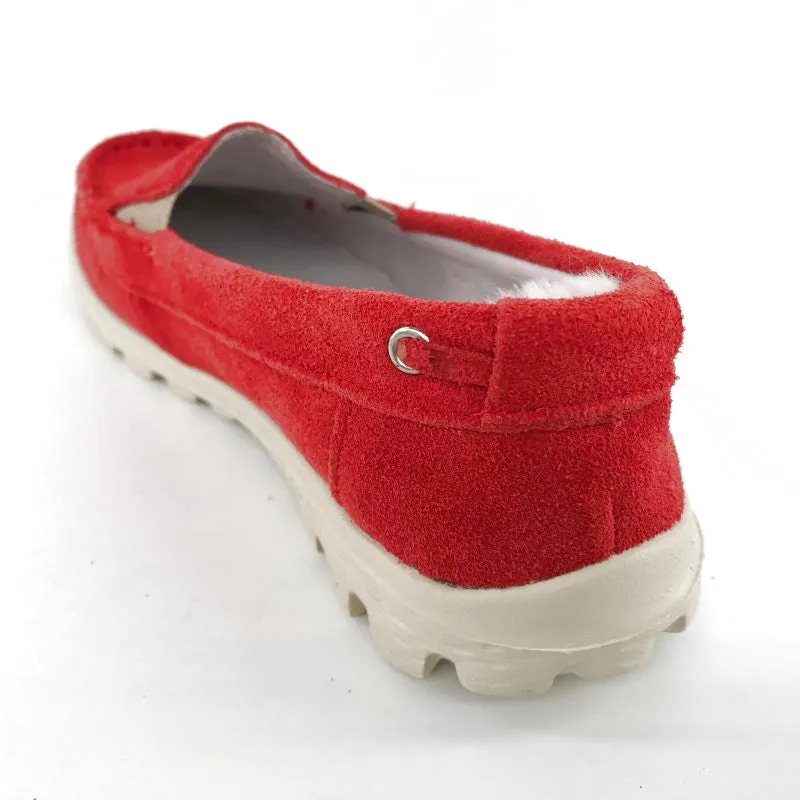 Australian Sheepskin Unisex Casual Flats UGG Moccasin - Red