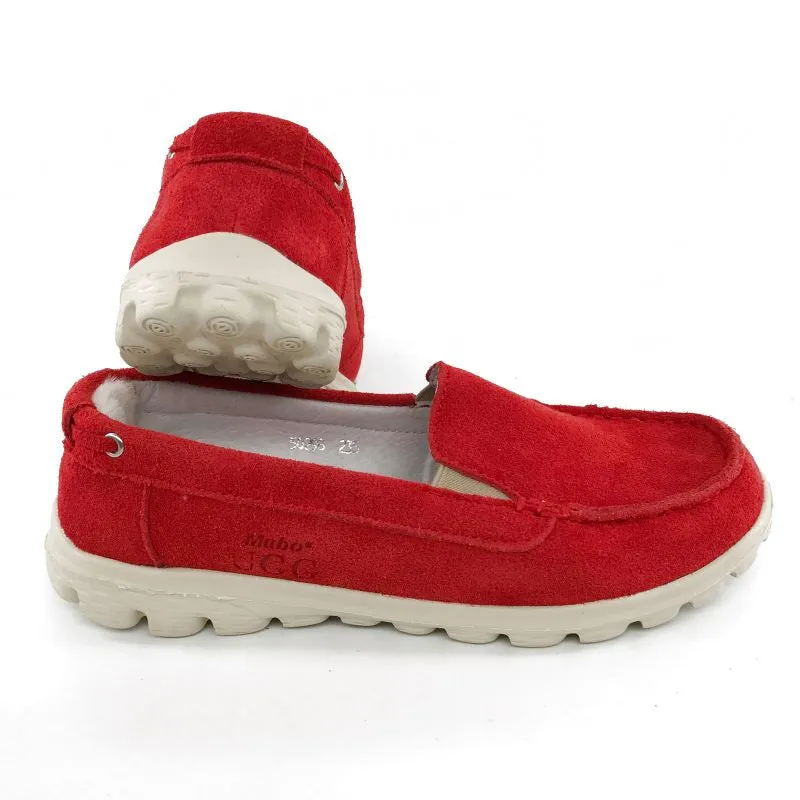 Australian Sheepskin Unisex Casual Flats UGG Moccasin - Red