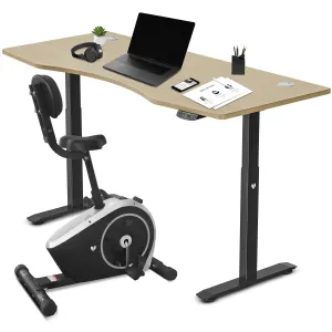 Automatic Height Adjustable Workout Desk & Exercise Bike, Lifespan