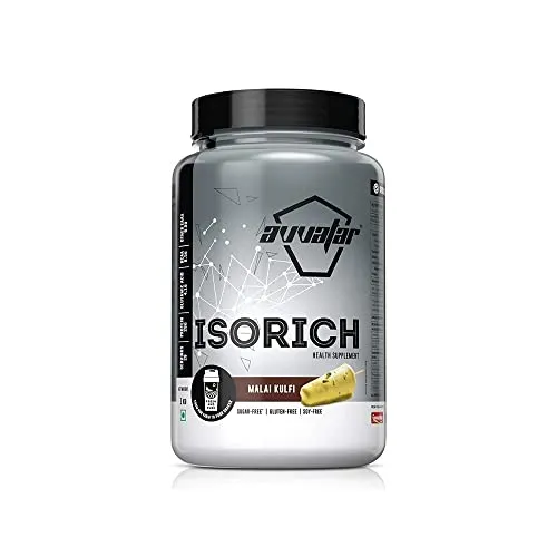 AVVATAR ISORICH WHEY PROTEIN | 1Kg | Malai Kulfi Flavour | 29g Protein | 29 Servings | Isolate