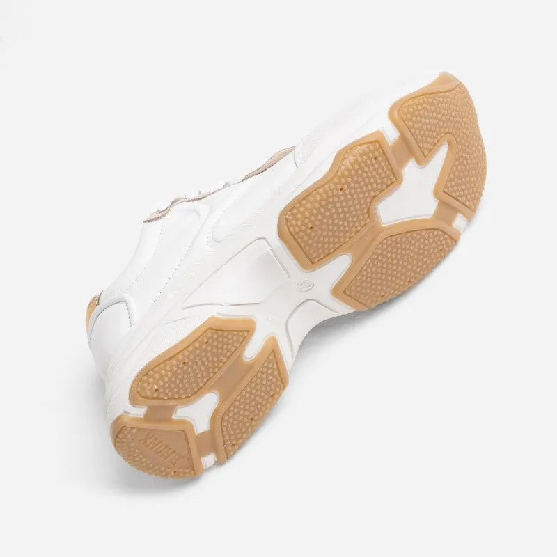 Baisley Off White Gold Chunky Sneakers