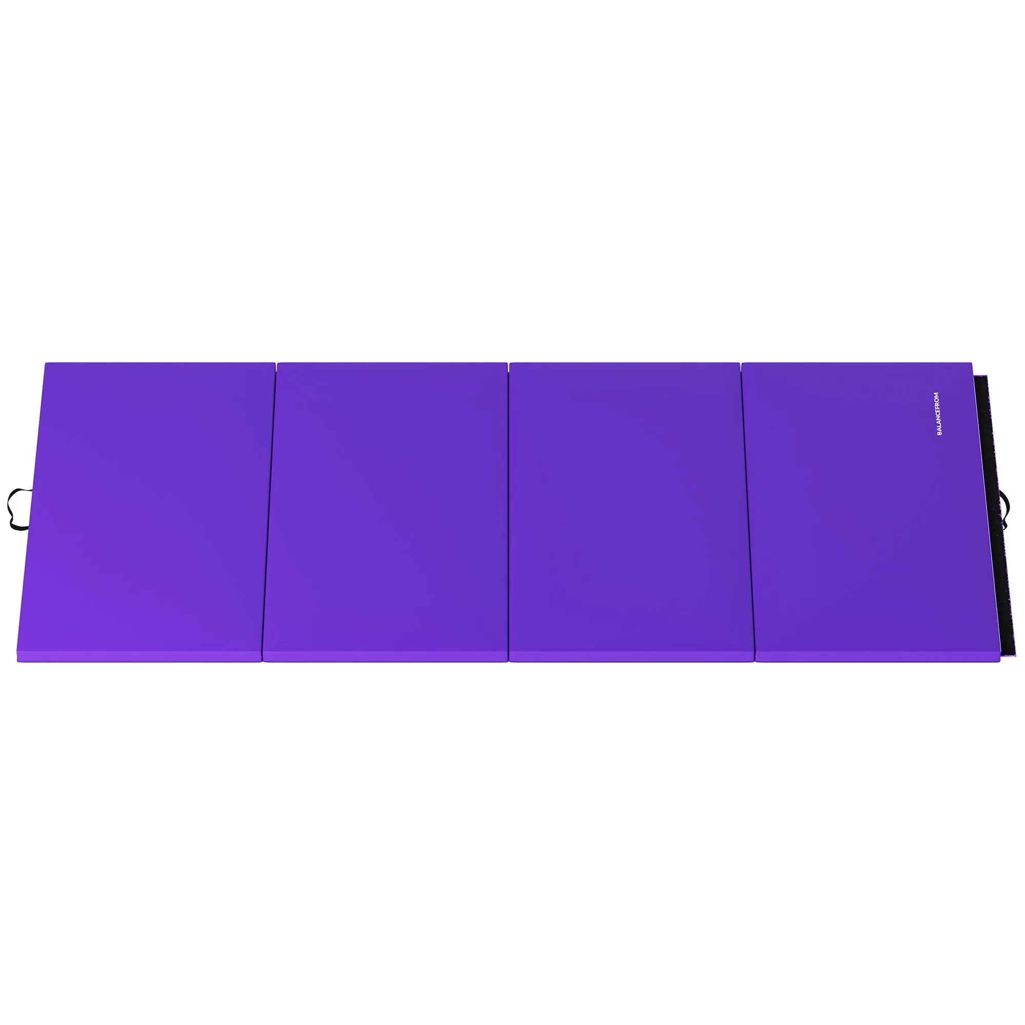 BalanceFrom 4' x 8' x 2" All Purpose Folding Fitness Gymnastics Gym Mat, Purple