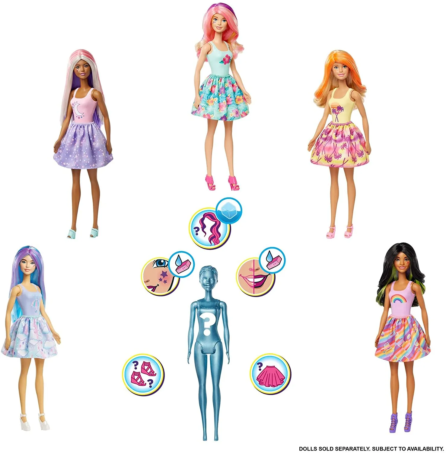 Barbie Color Reveal Doll with 7 Surprises