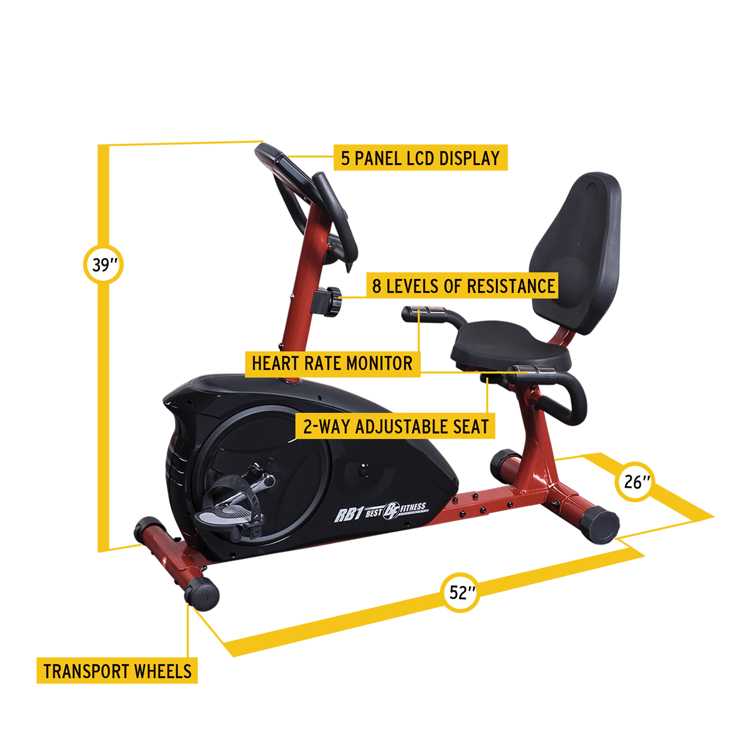 Best Fitness BFRB1 Recumbent Bike