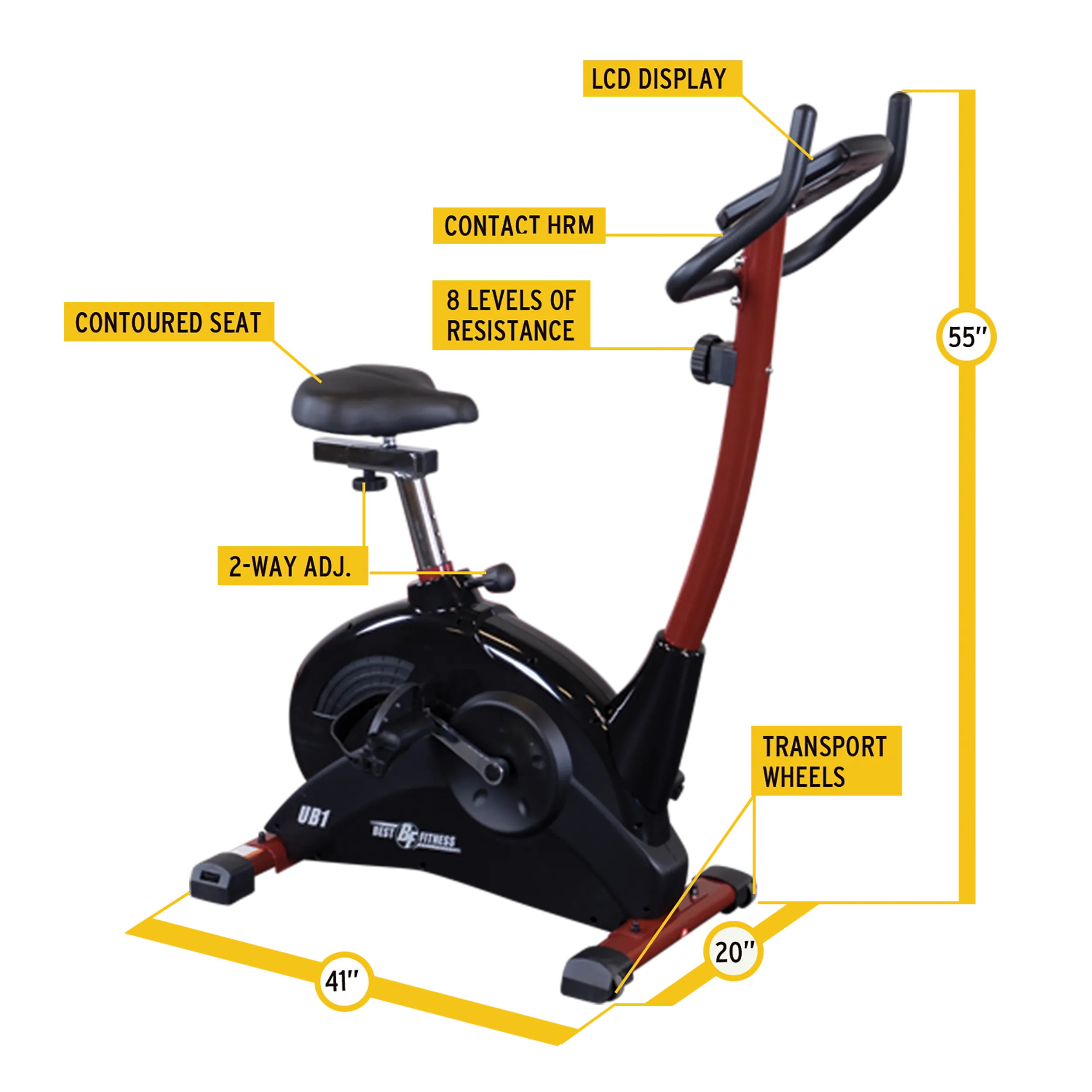 Best Fitness BFUB1 Upright Bike