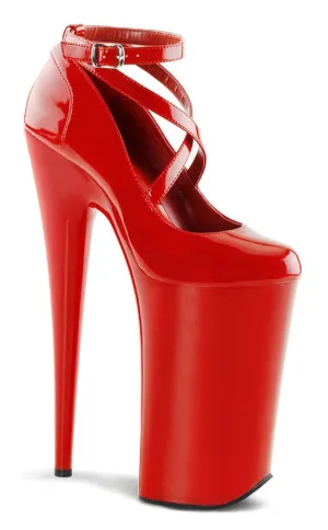 BEYOND-087 Red Patent 10 Inch Heels