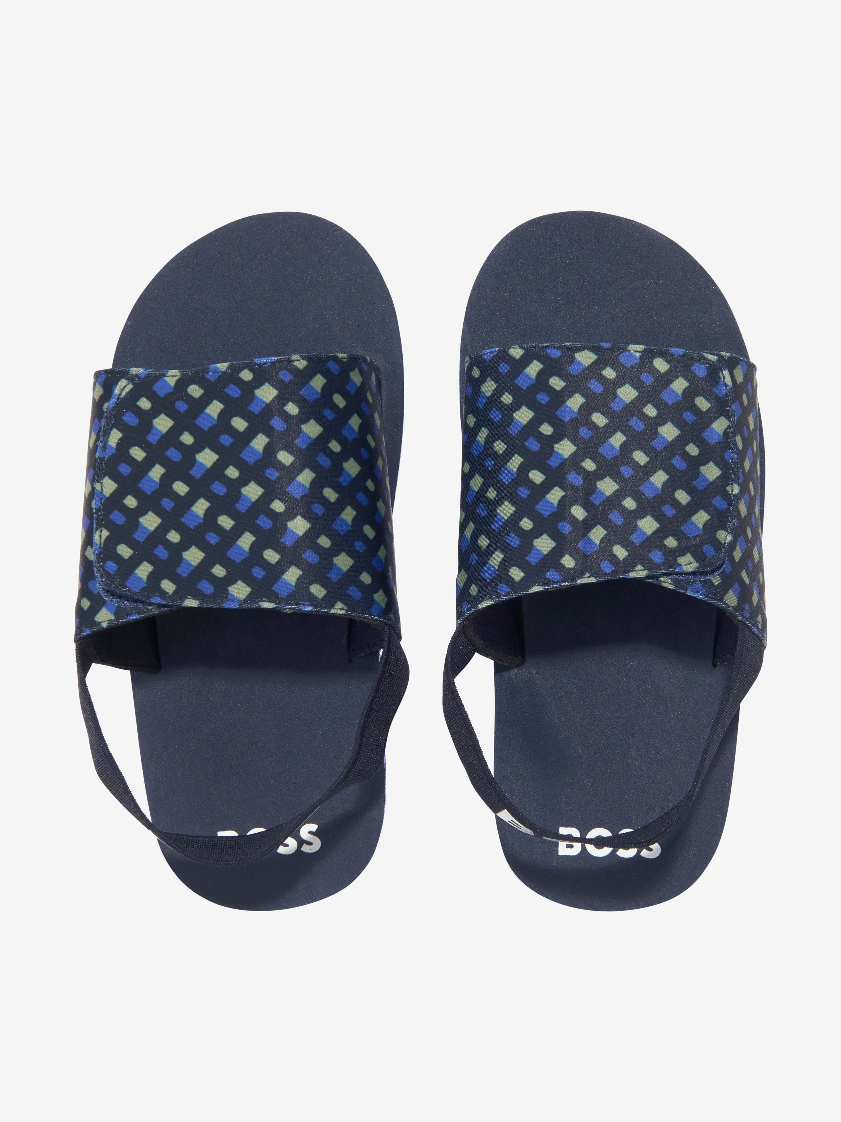 BOSS Boys Monogram Sandals In Multicolour