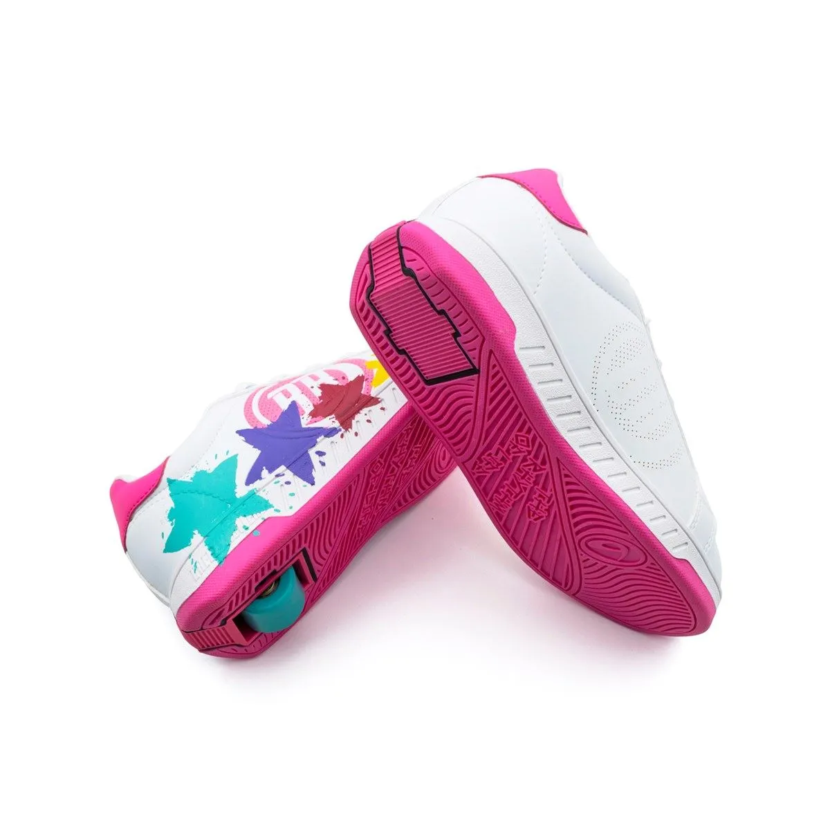 Breezy Rollers Splatter - White / Pink