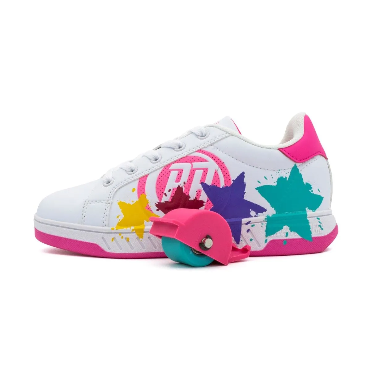 Breezy Rollers Splatter - White / Pink