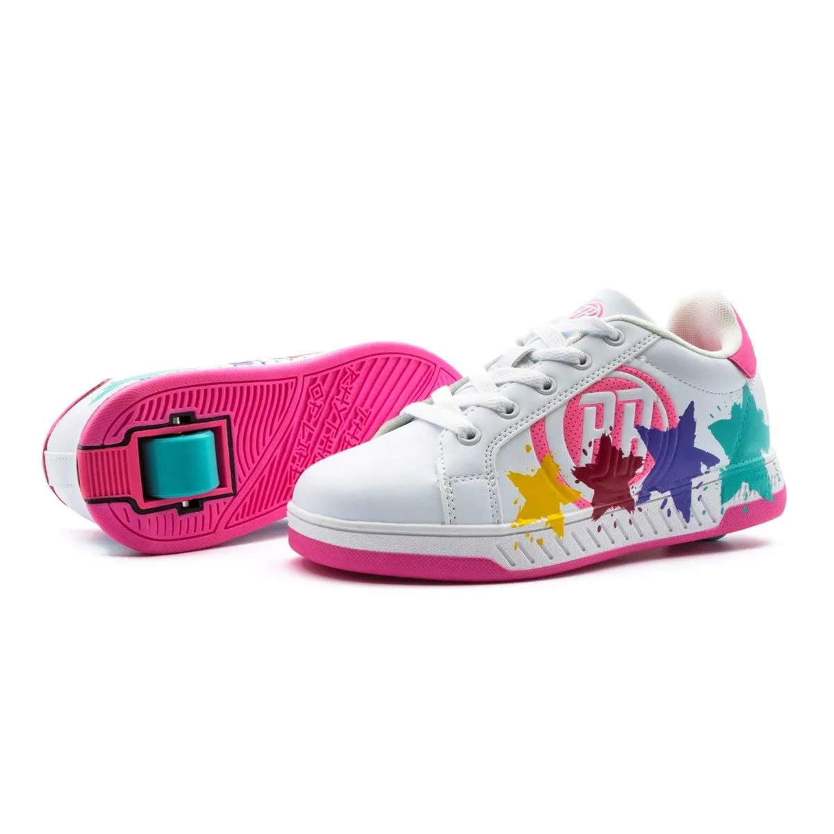 Breezy Rollers Splatter - White / Pink