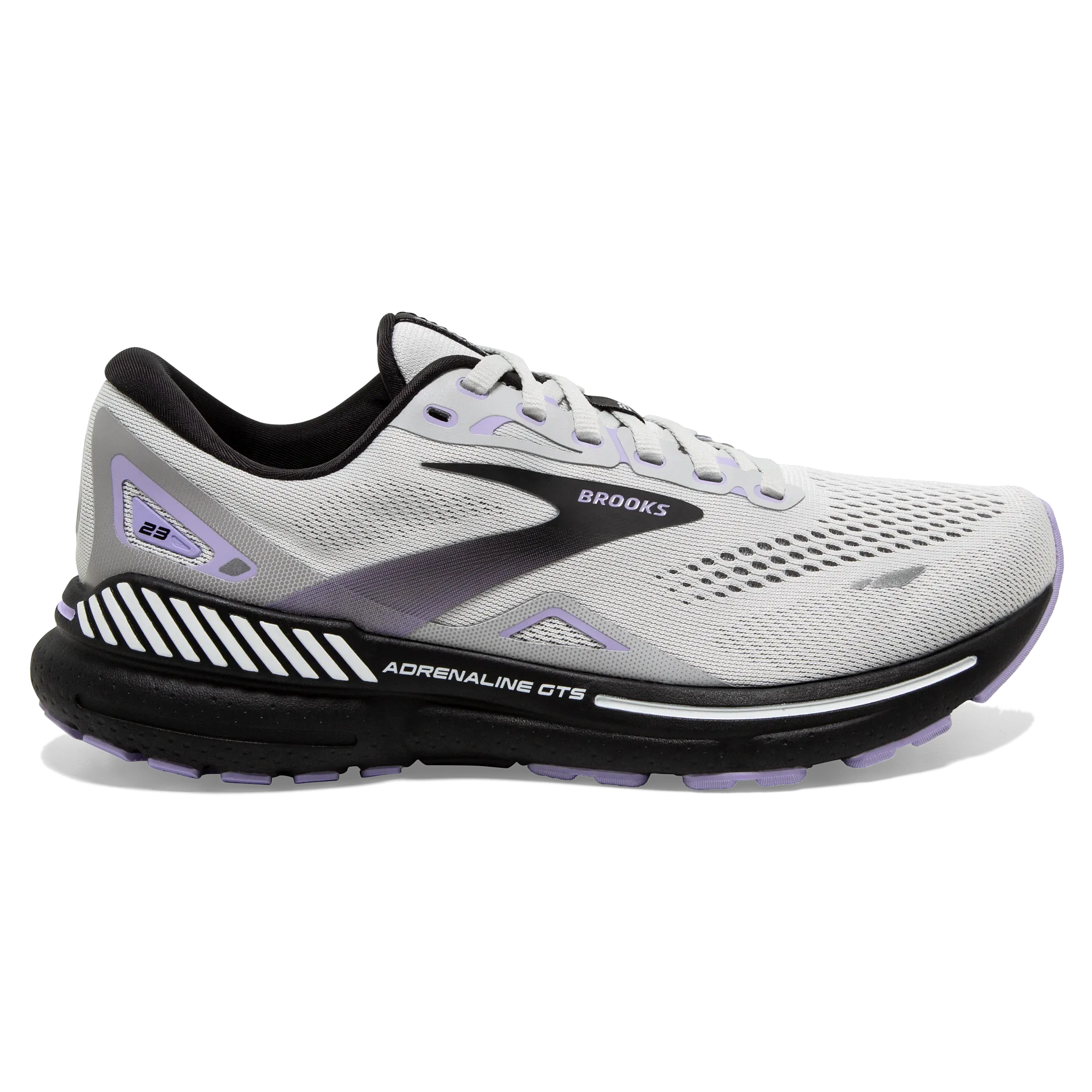 Brooks | Adrenaline GTS 23 | Women's | Grey/Black/Purple