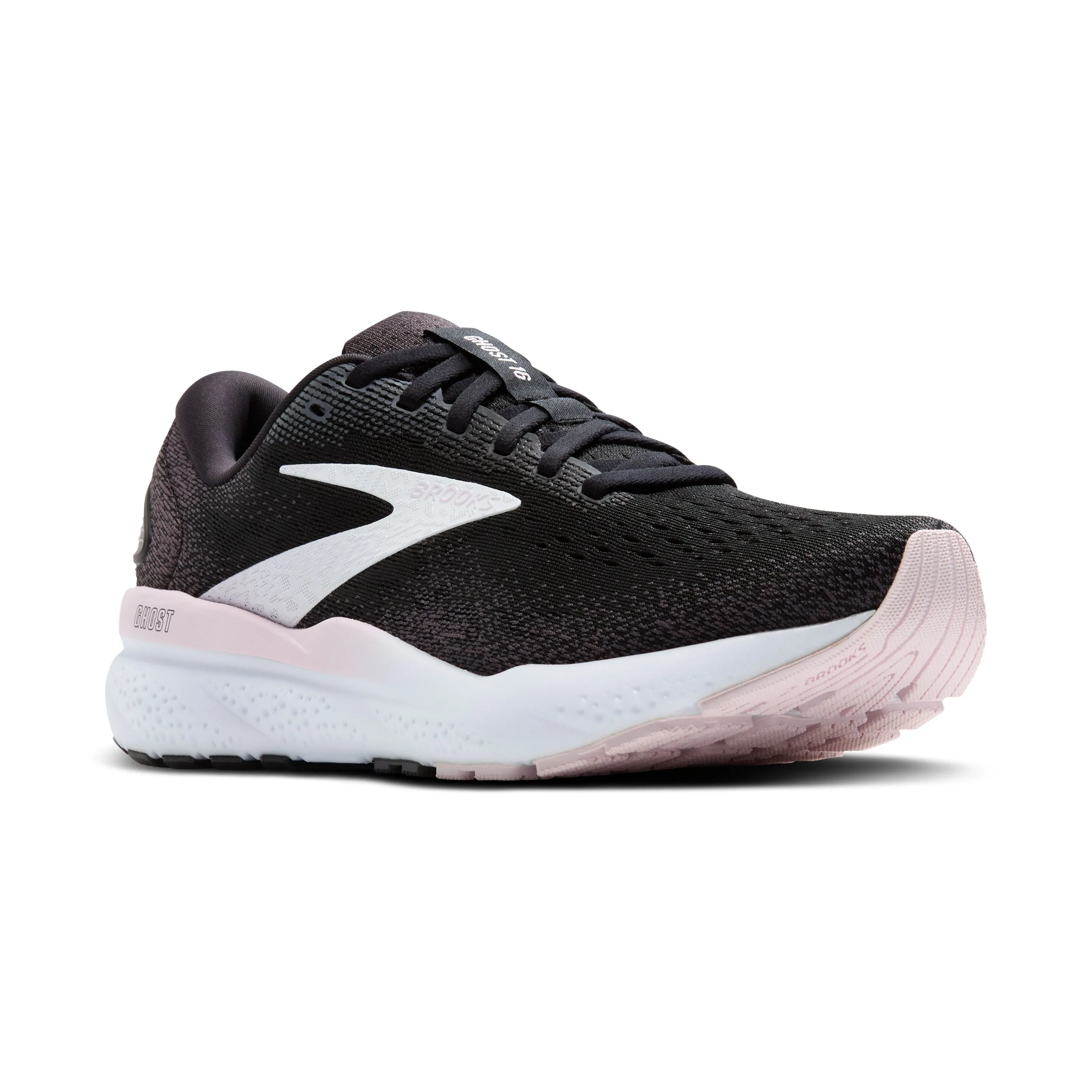 Brooks | Ghost 16 | Women's | Black/White/Orchid Ice