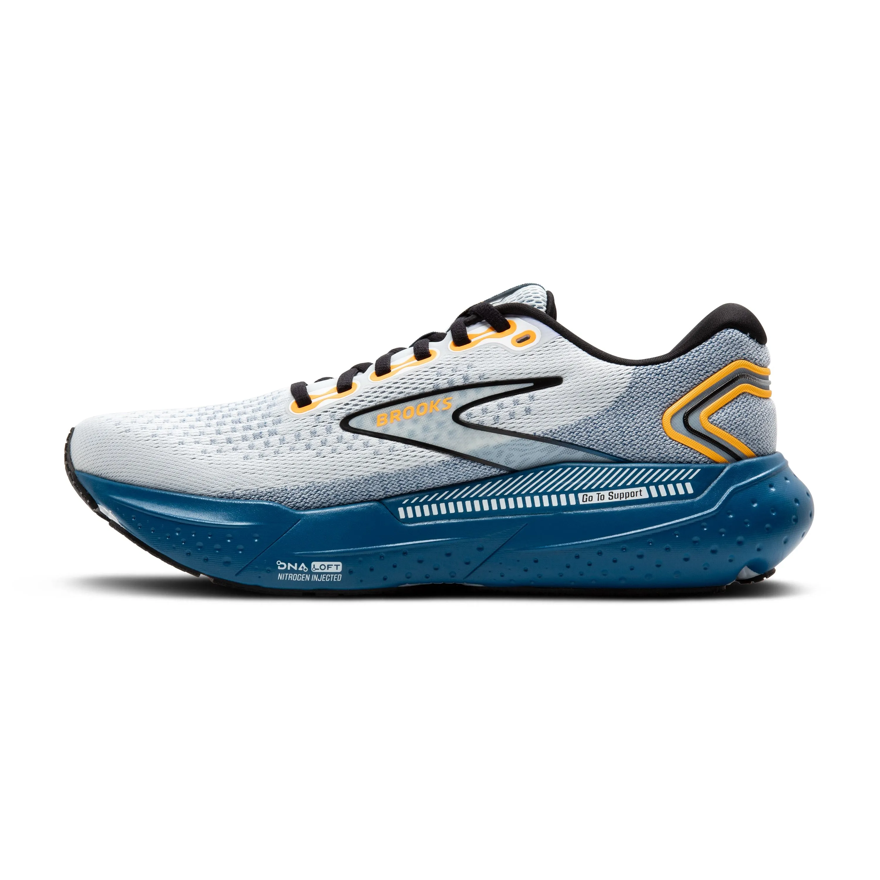 Brooks | Glycerin GTS 21 | Men's | White/Sapphire/Orange