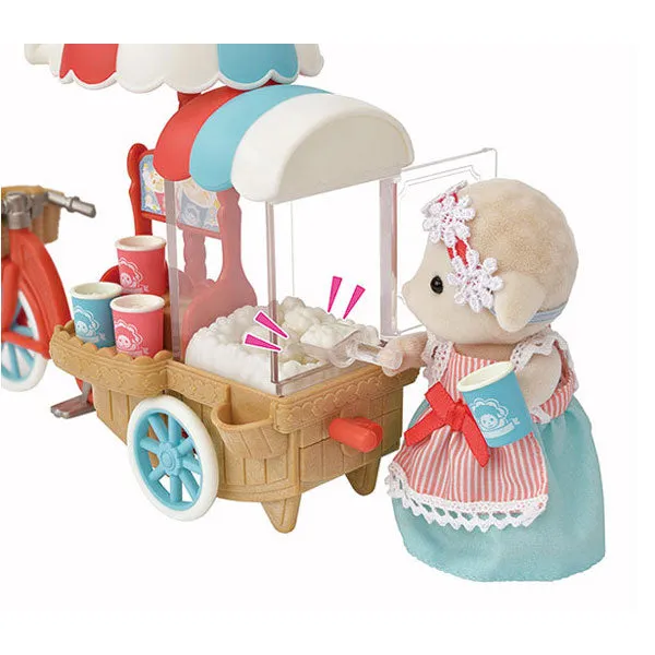 Calico Critters Popcorn Delivery Trike