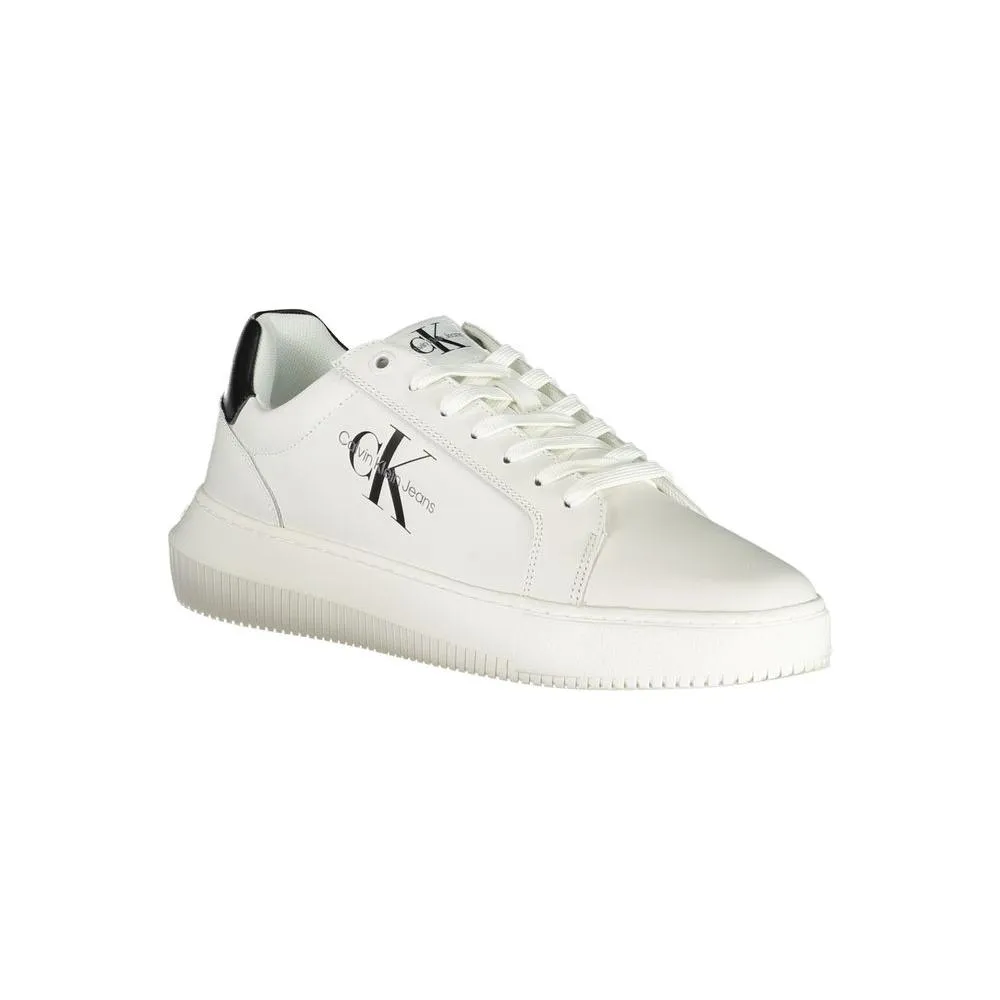 Calvin Klein Sophisticated White Lace-Up Sneakers