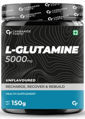 Carbamide Forte L Glutamine Powder 5000mg | L Glutamine Supplement for Men - Unflavoured - 30 SERVINGS - 150g