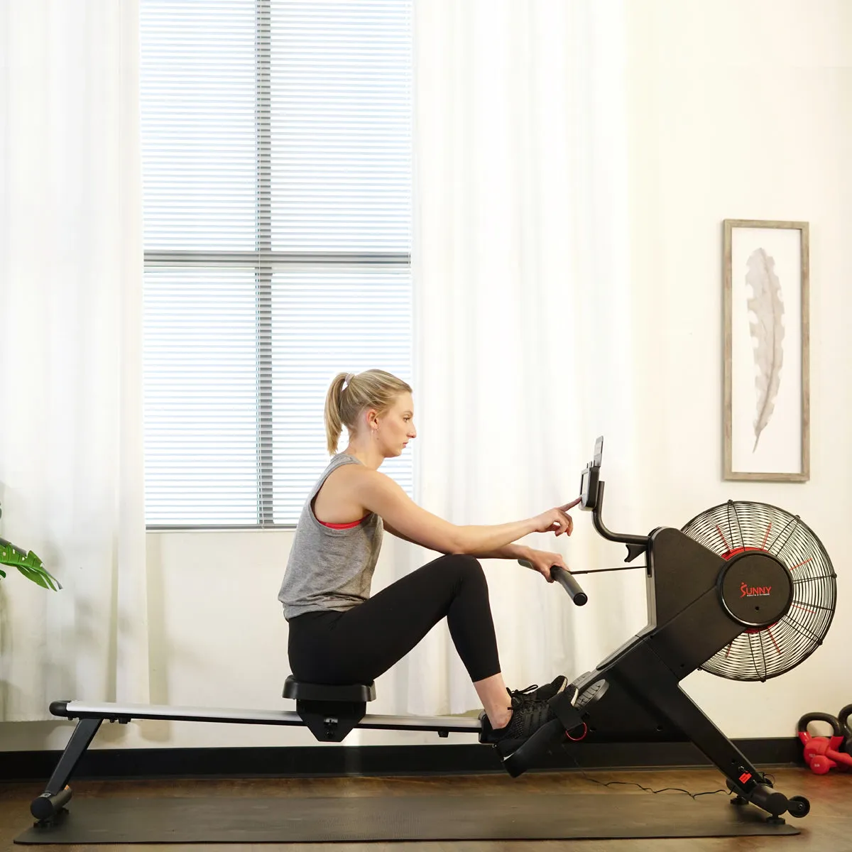 Carbon Premium Air Magnetic Rowing Machine