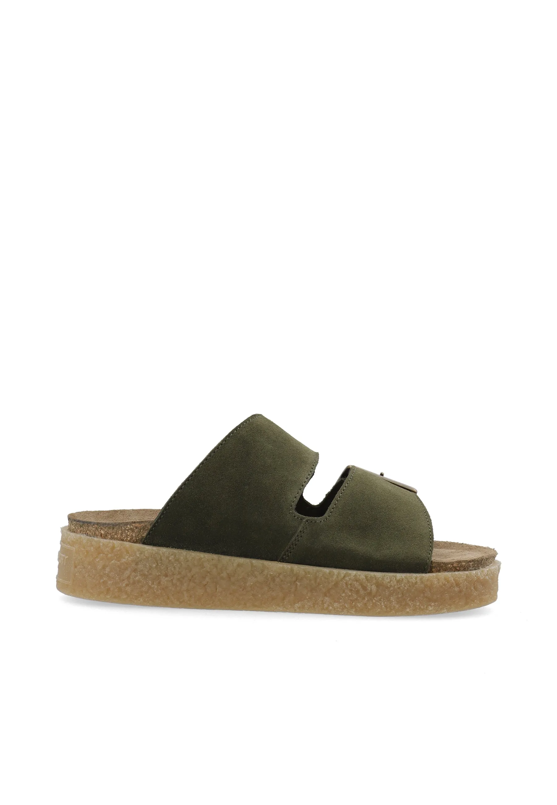 Casdagmar Olive Suede Slides