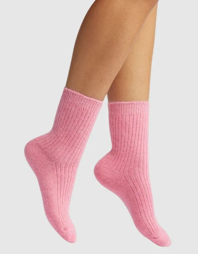 Cashmere Socks - Hot Pink