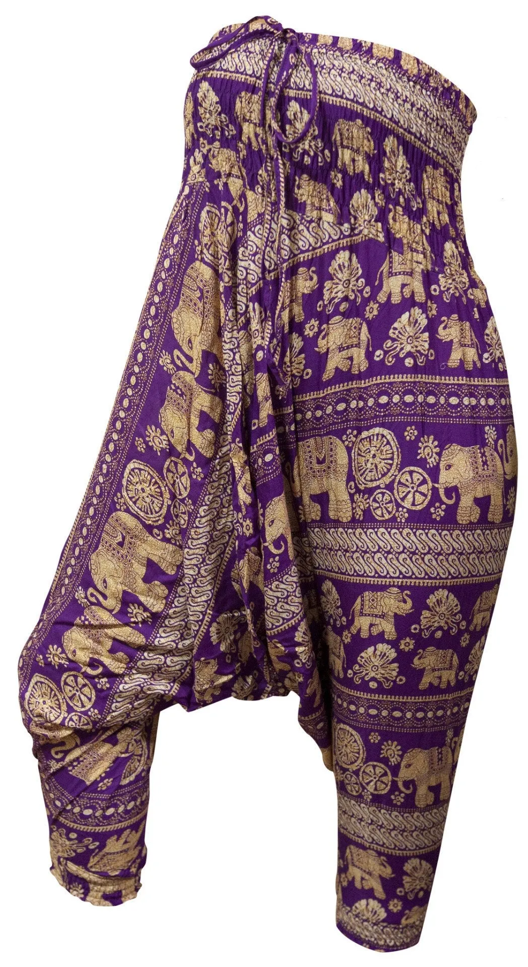 CCcollections Aladdin Genie Hippy Boho Harem Yoga Gipsy Festival Baggy 2in1 Trouser Jumpsuit One size