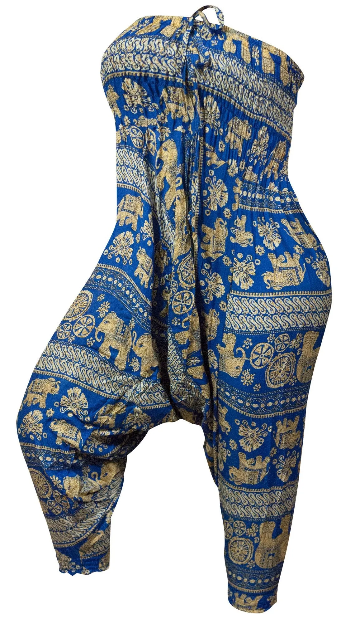 CCcollections Aladdin Genie Hippy Boho Harem Yoga Gipsy Festival Baggy 2in1 Trouser Jumpsuit One size