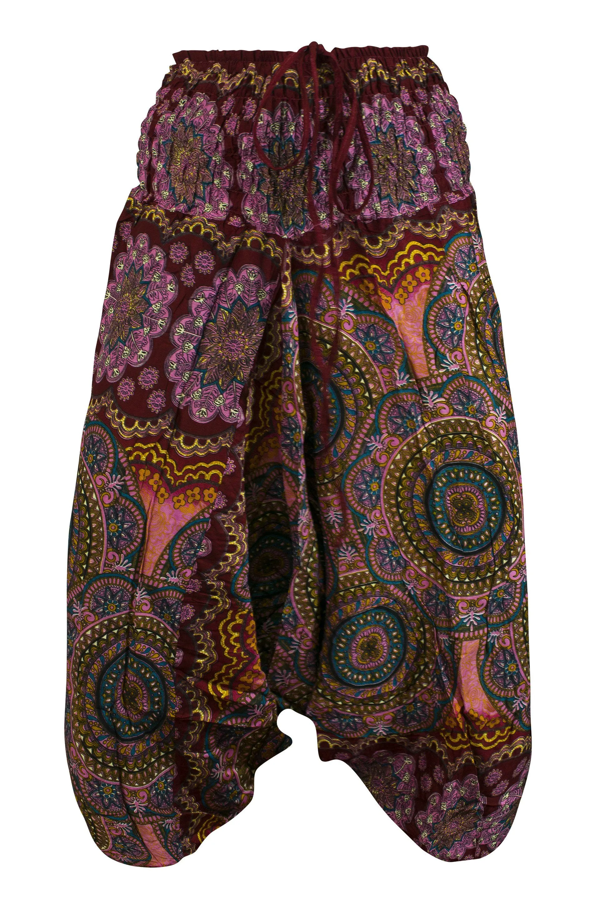 CCcollections Aladdin Genie Hippy Boho Harem Yoga Gipsy Festival Baggy 2in1 Trouser Jumpsuit One size