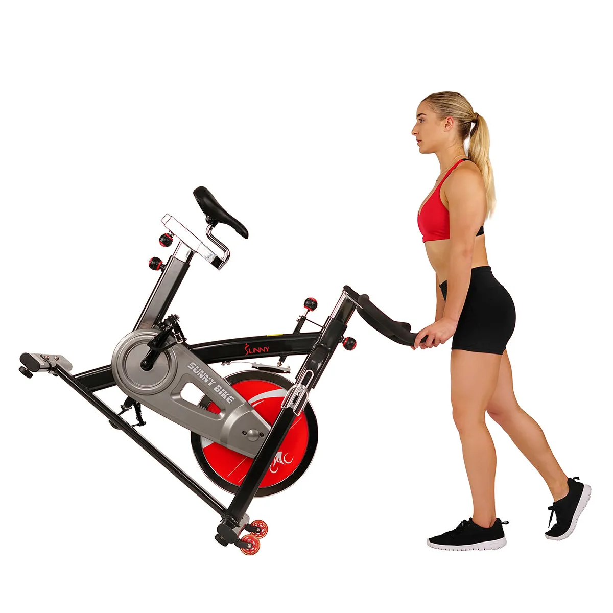 Chain Drive Exercise Bike - Stationary Indoor Cycling Trainer