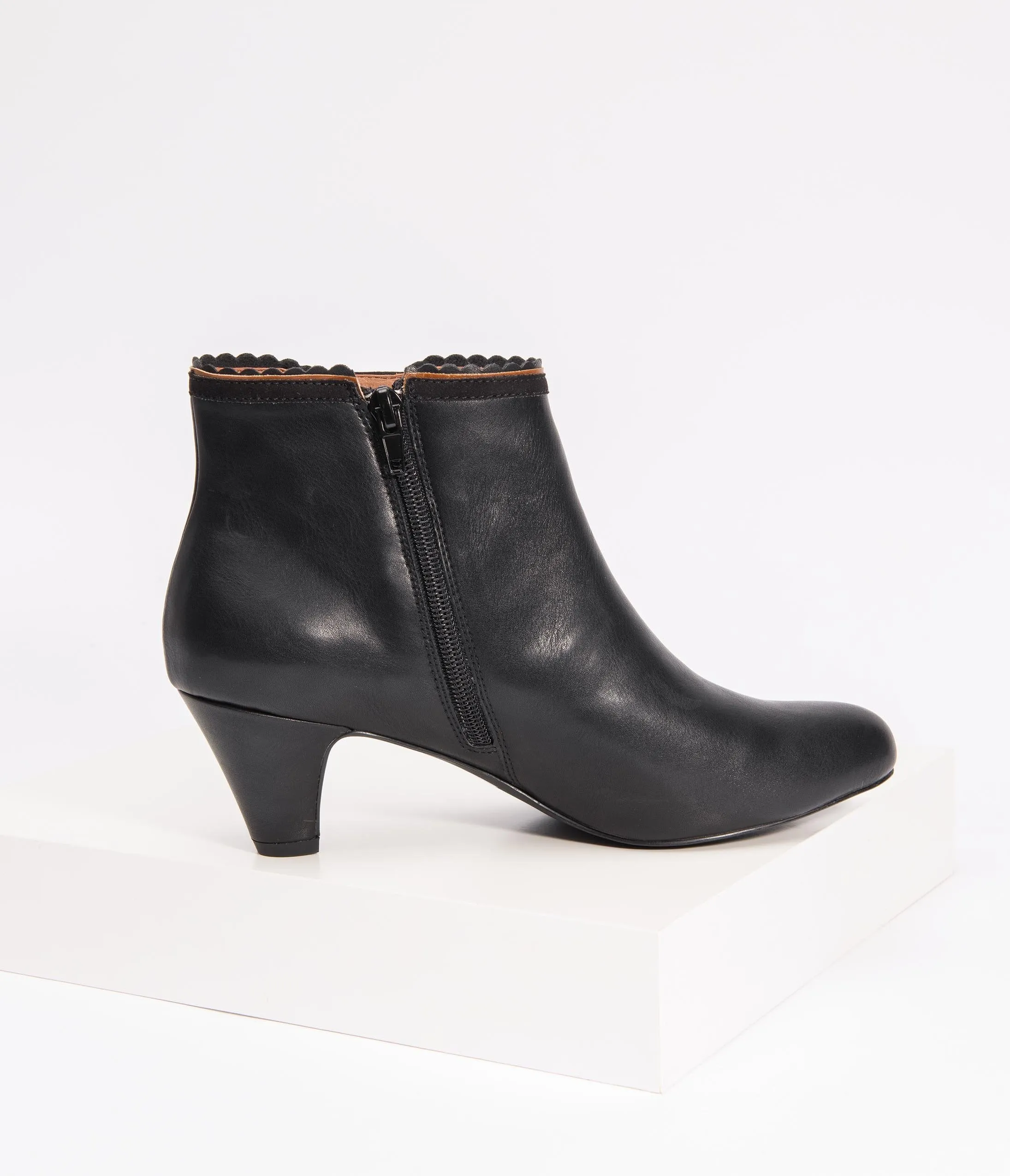 Chelsea Crew Black Leatherette Ivy Bootie