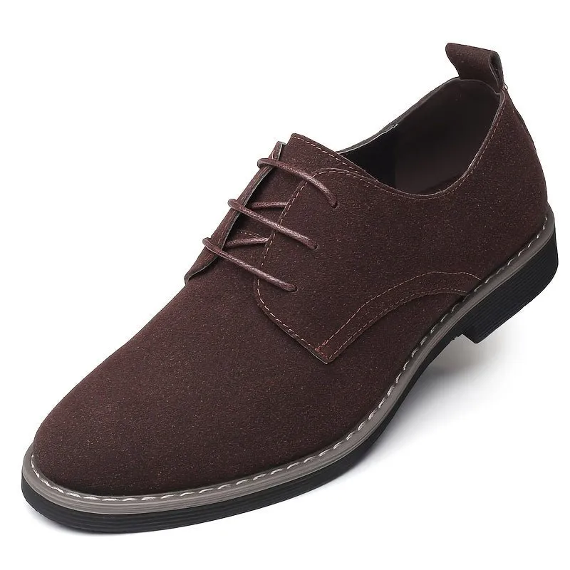 Classic Men's Faux Suede Shoes for Formal and Business Occasions